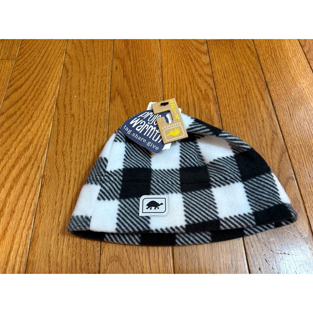 New Turtle Fur Kids youth Fleece Beanie Lumberjack Buffalo Check‎ 3-6 years